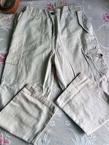 Beige Cargo Pants