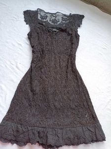 Elegant Black Lace Dress