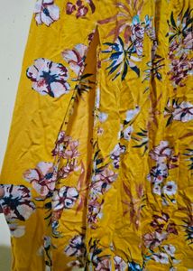 Yellow Floral Maxi Dress