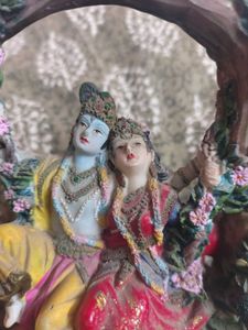 Radha Krishna Idol on Swing