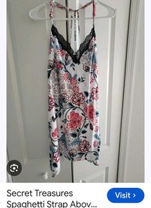 Floral Lace Trim Nightgown