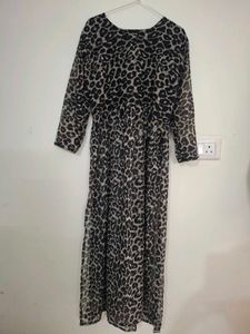 Leopard Print Maxi Dress