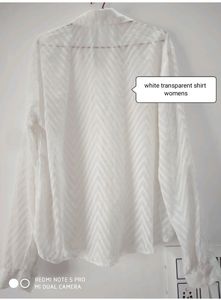 Pretty Women White Georgette Shirt