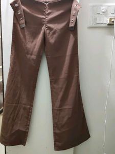 Brown Wide Leg Trousers