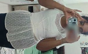 white crop top and sheer over layer