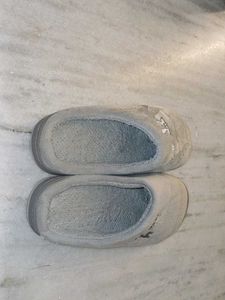 Cozy Grey Slippers with Cute Deer &amp; Bunny Design