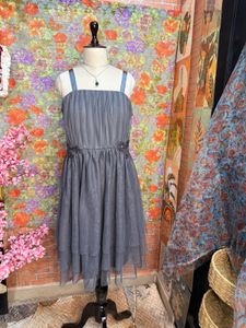 3 for 999 Elegant Grey Tiered Tulle Dress