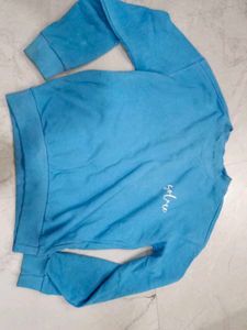 Sky Blue Pullover Sweatshirt