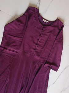Elegant Purple Anarkali Suit with Dupatta