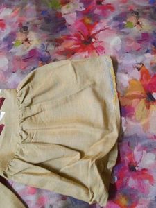 Elegant Beige Ethnic Gown