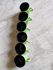 Green Cup Set Of 6