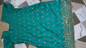 Turquoise Embroidered Kurta