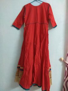 Red And Blue Long Dress For Women