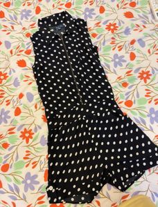 Chic Polka Dot Sleeveless Romper