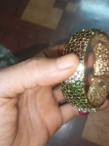 Ethnic Bangle Bracelet with Stones