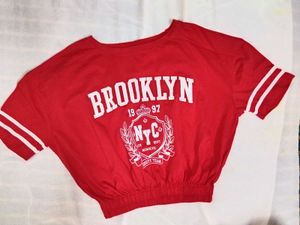 Red Brooklyn NYC Graphic T-Shirt