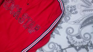 unisex tshirt in red colour