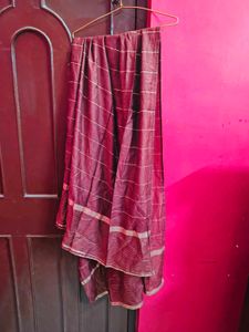 Elegant Striped Brown Dupatta