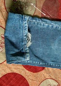 y2k fashion Blue Washed Denim Jeans