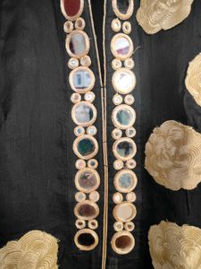 Beautiful Kurtie With Mirror Work &amp; Embroidery