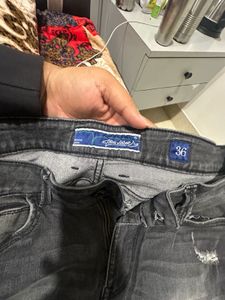 Flying Machine Stylish Distressed Black Jeans