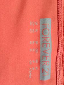 Forever 21 Orange Long Sleeve Mini Dress