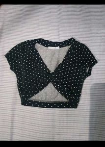 Polka Dot Crop Top