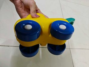 Yellow Pull-Along Toy Car