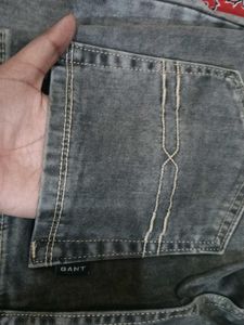 Men's Grey Washed Jeans