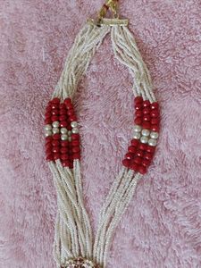 Beaded Necklace with Pendant