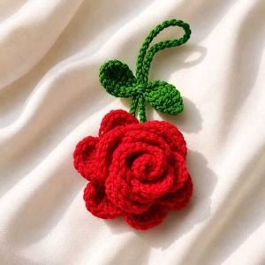 Crochet Rose Keychain🌹