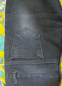 Latest 28" Stripped Blue Jeans For Ladies