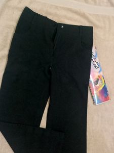 Black Cotton Trouser