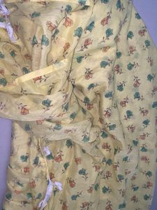Floral Print Yellow Dupatta