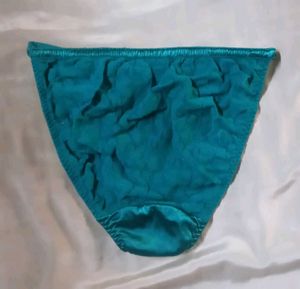 Satin Teal Briefs