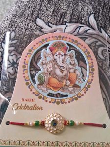 Decorative Rakhi with Ganesha Motif set of  6 pc
