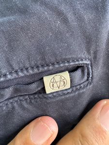Massimo Dutti Navy Blue Regular Fit Jeans