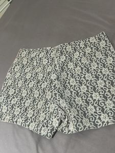 Lace High-Waisted Shorts