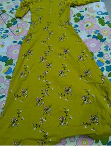 Vibrant Yellow Floral gown