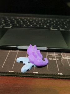 kinder Joy toys Purple &amp; Blue Dragon Toy
