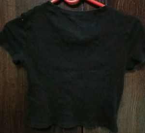 H&amp;M Divided Black Ribbed Top