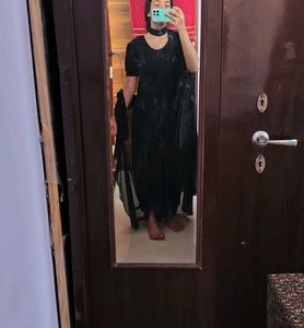 Elegant Black Indo western Set