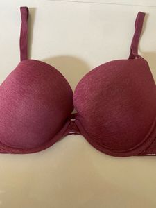 Calvin Klein Burgundy Lace Bra &amp; Panty Set