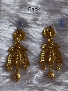 Beautiful Imitation Golden Dangle Earrings