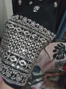Diwali offer festive wedding Black frock sharara