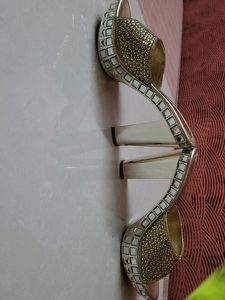 Golden Platform Heels- Price Drop