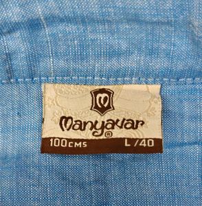 Aqua Blue Linen kurta