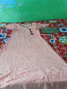 free delivery Comfortable Pink Printed Nightgown