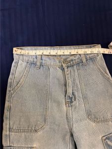 Light Wash Cargo Jeans