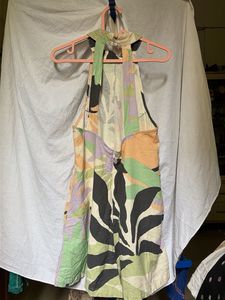 Boho Abstract Print Halter Neck jumpsuit